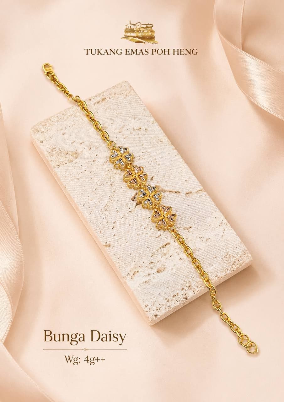 Rantai Tangan Bunga Daisy