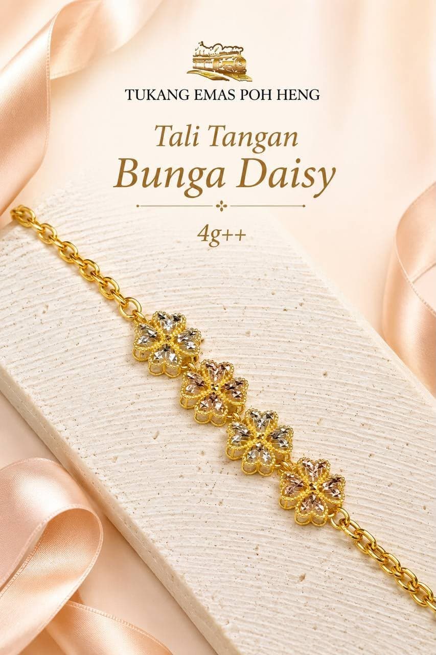Rantai Tangan Bunga Daisy